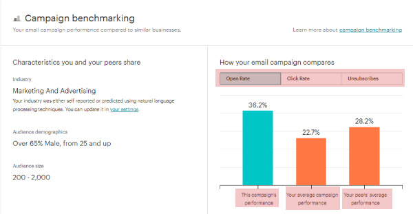 Benchmarking Mailchimp