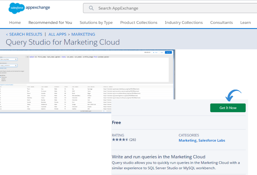 Cómo obtener Query Studio