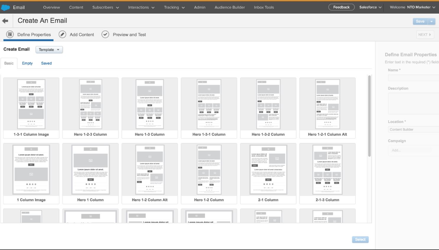 Plantillas con Content Builder