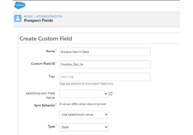 Double Opt-In con Pardot paso 2