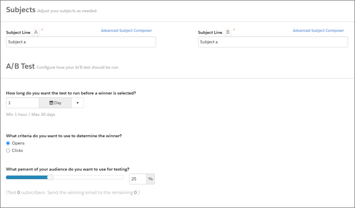 Test A/B