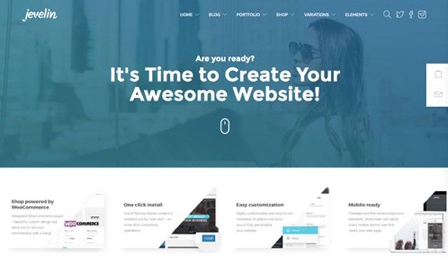 Tema WordPress Jevelin Tema WordPress Jevelin